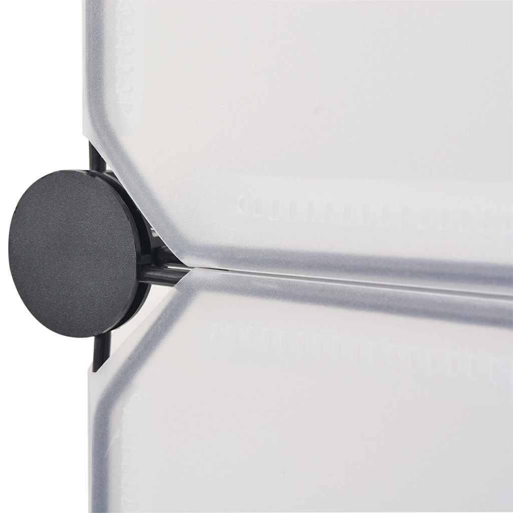 vidaXL Shoe Organiser | White | Plastic panels, Steel frames | Shoe Organiser 6