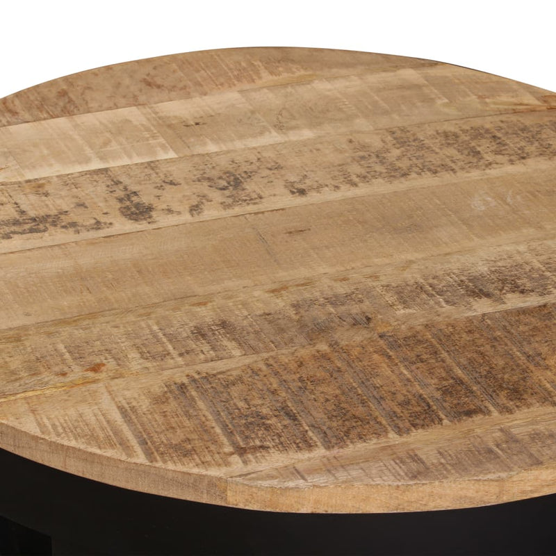 Coffee Table Solid Rough Mango Wood 60x40 cm