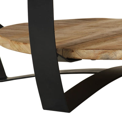 Coffee Table Solid Rough Mango Wood 65x32 cm