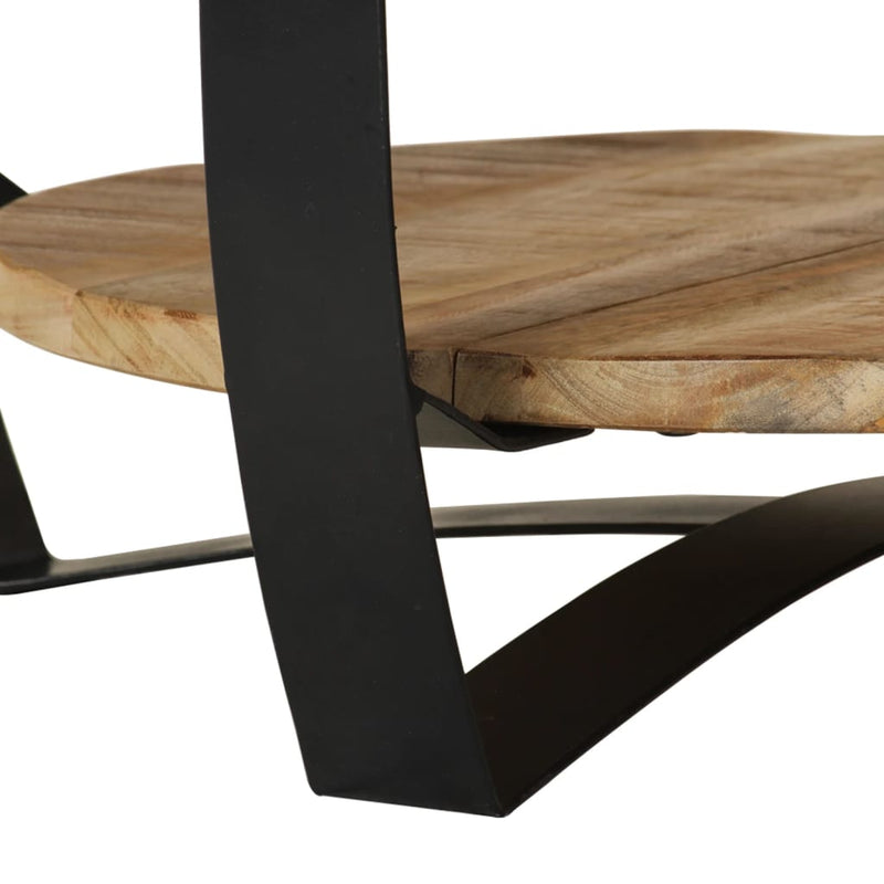 Coffee Table Solid Rough Mango Wood 65x32 cm