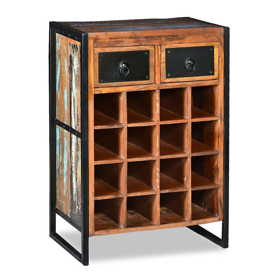 vidaXL Wine Rack for 16 Bottles Solid Reclaimed Wood 1