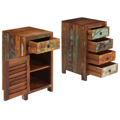 Pedestal Desk 140x50x77 cm Solid reclaimed wood