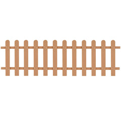 Picket Fence WPC 200x60 cm Brown 60 cm
