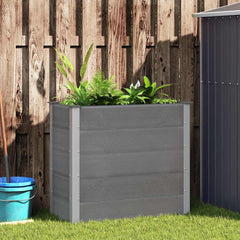 Garden Raised Bed WPC Grey Depth 50 cm 100 cm 91 cm
