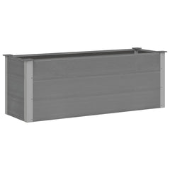 Garden Raised Bed WPC Grey Depth 50 cm 150 cm 54 cm