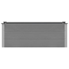 Garden Raised Bed WPC Grey Depth 50 cm 150 cm 54 cm