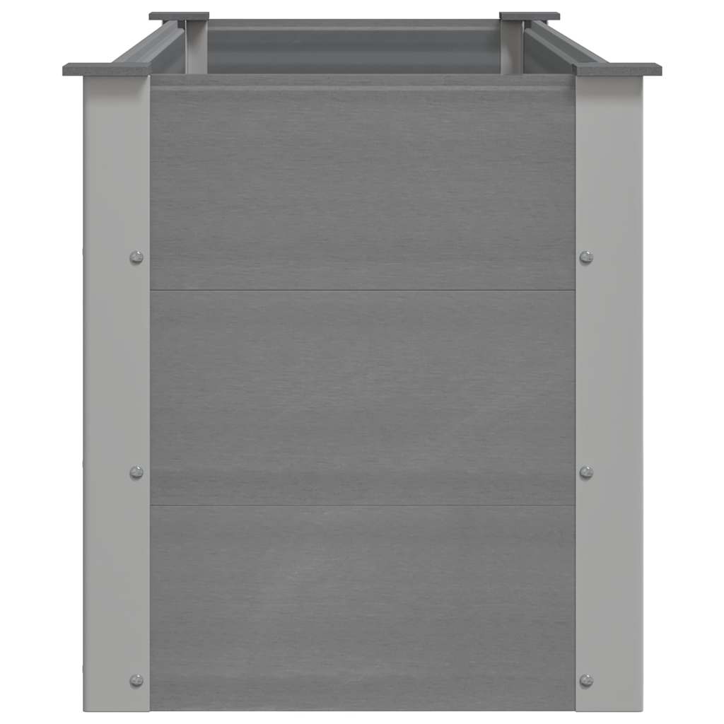 Garden Raised Bed WPC Grey Depth 50 cm 150 cm 54 cm