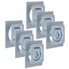 vidaXL Lashing Rings for Trailer 6 pcs Galvanised Steel 2000 kg 1