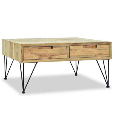 Coffee Table 80x80x40 cm Solid Teak