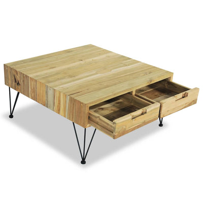 Coffee Table 80x80x40 cm Solid Teak