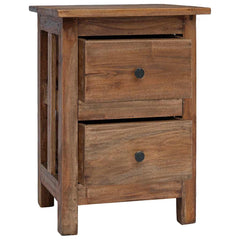 vidaXL Nightstand Solid Mahogany Wood 40x30x51 cm 4