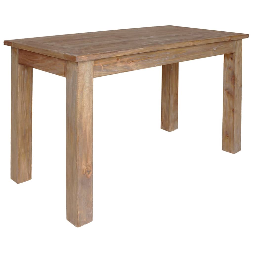 vidaXL Dining Table Solid Mahogany Wood 120x60x77 cm 4