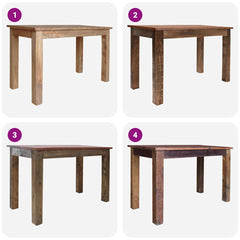 vidaXL Dining Table Solid Mahogany Wood 120x60x77 cm 6