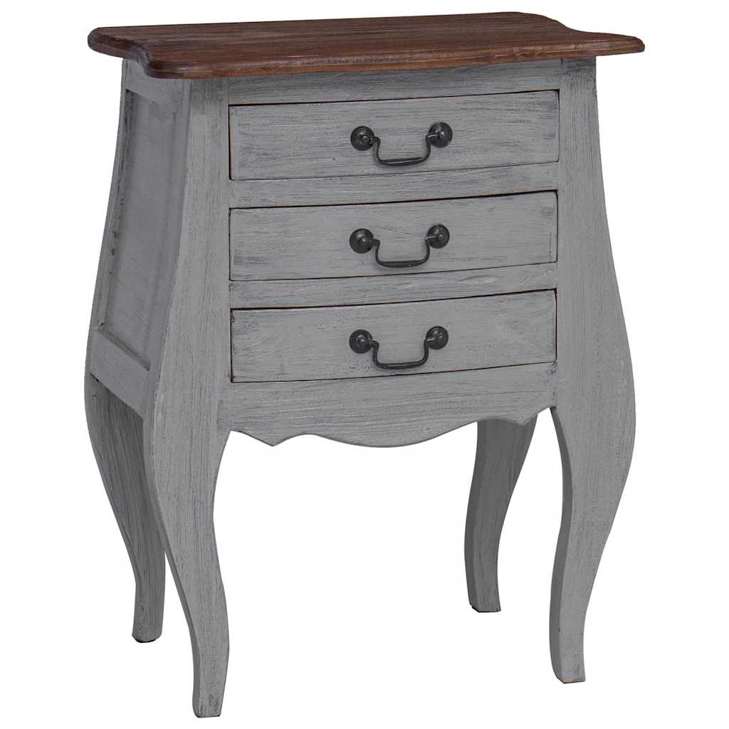 vidaXL Bedside Cabinet Solid Mahogany Wood 48x35x64 cm 2