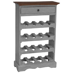 vidaXL Wine Rack Solid Mahogany Wood 55x23x85 cm 1