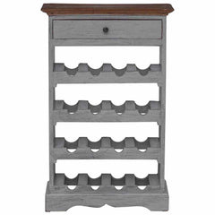 vidaXL Wine Rack Solid Mahogany Wood 55x23x85 cm 4