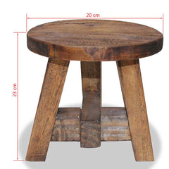 244508 vidaXL Stool Solid Mahogany Wood 3