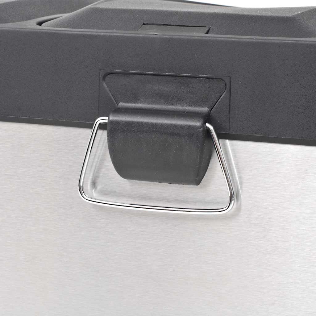 Recycling Pedal Bin Garbage Trash Bin Stainless Steel 36 L 3 x 18 l
