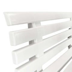 vidaXL Garden Bench 145.5 cm Plastic White 5
