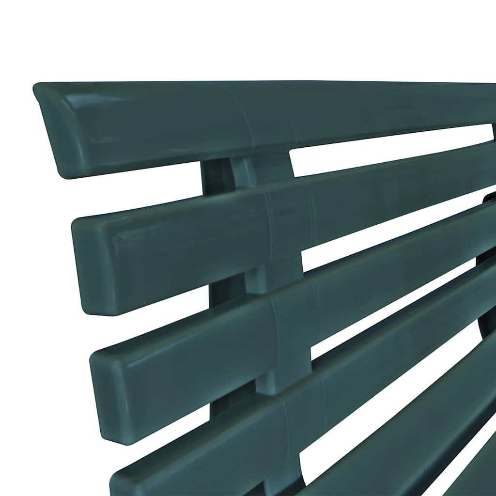 vidaXL Garden Bench 145.5 cm Plastic Green 5
