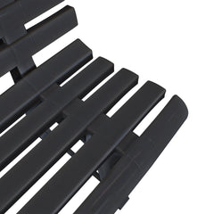 vidaXL Garden Bench 145.5 cm Plastic Anthracite 4