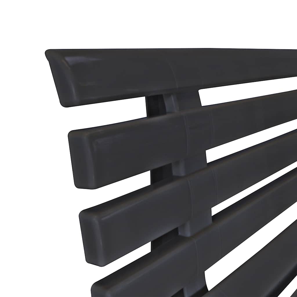 vidaXL Garden Bench 145.5 cm Plastic Anthracite 5