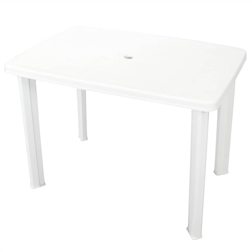 Garden Table Plastic White
