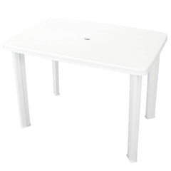 Garden Table Plastic White