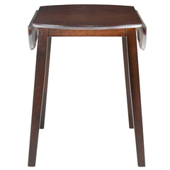 vidaXL Drop-leaf Dining Table Round MDF Brown 3