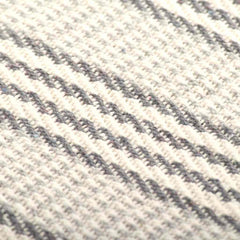 vidaXL Throw Cotton Stripes 220x250 cm Grey and White 6