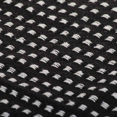 vidaXL Throw Cotton Squares 220x250 cm Black 6