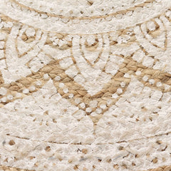 245341 vidaXL Area Rug Braided Jute Printed 150 cm Round 4