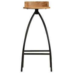 vidaXL Bar Stools 2 pcs Solid Mango Wood 3