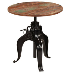 vidaXL Bar Table Solid Reclaimed Wood 75x(76-110) cm 1