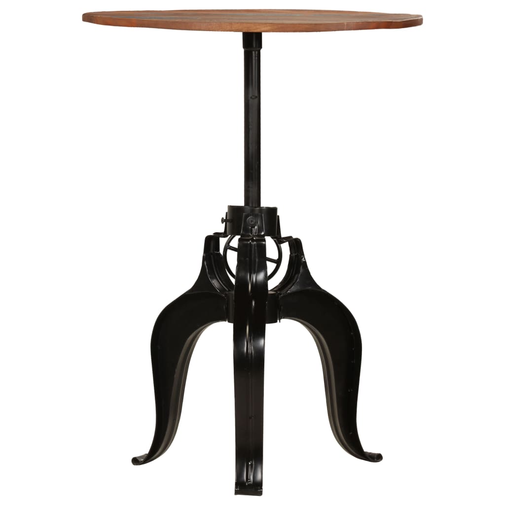 vidaXL Bar Table Solid Reclaimed Wood 75x(76-110) cm 2