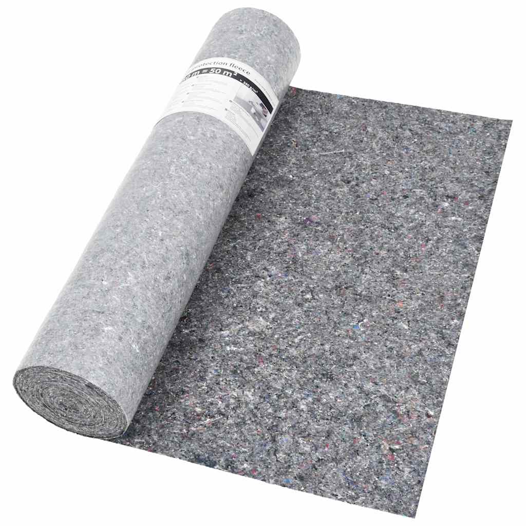 vidaXL Non-slip Painter Fleece 50 m 280 g/m² Grey 4