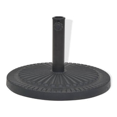 vidaXL Parasol Base Resin Round Black 29 kg 2