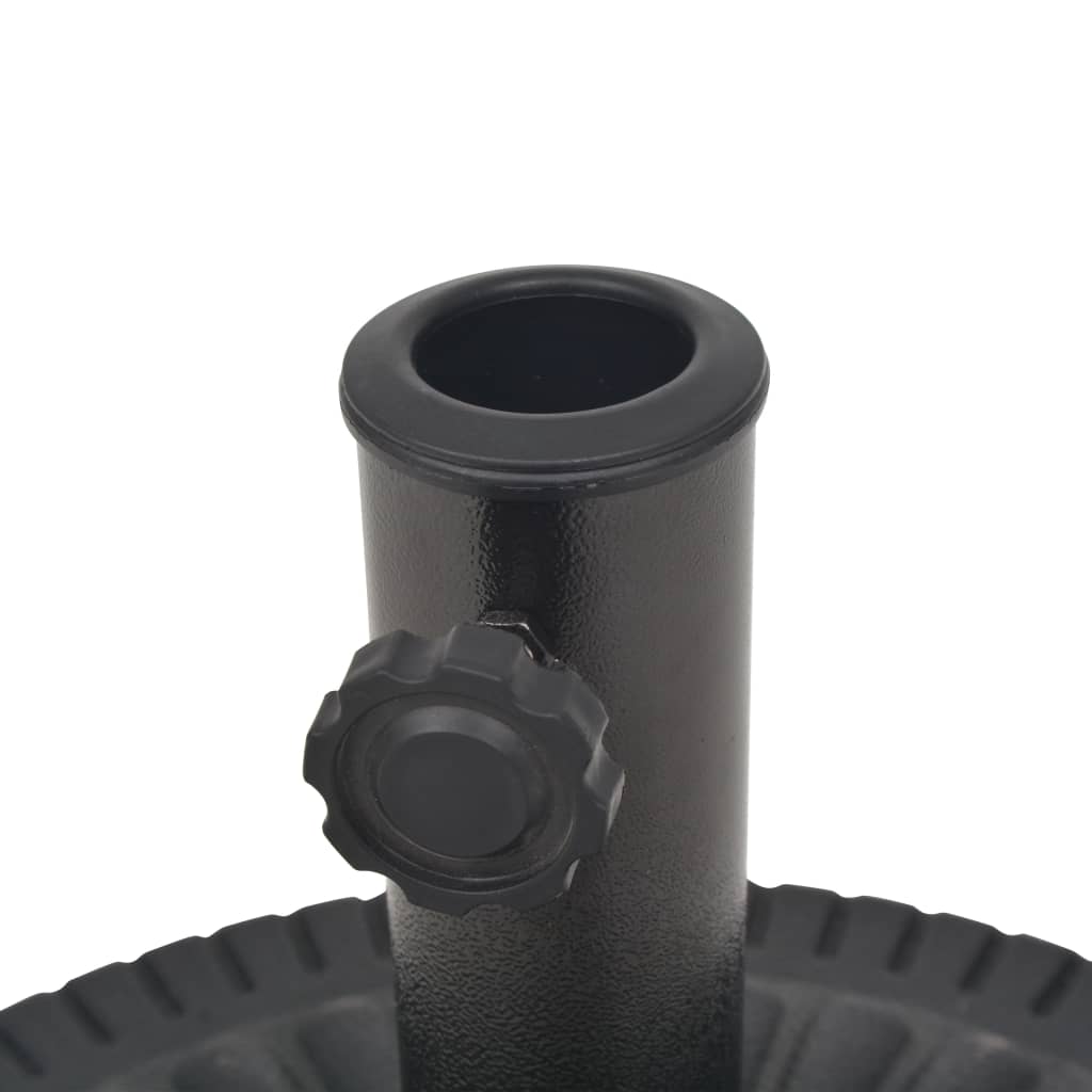 vidaXL Parasol Base Resin Round Black 29 kg 6