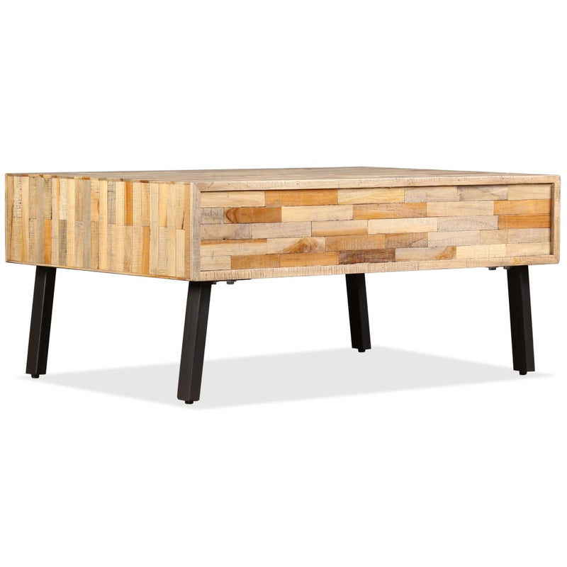 Coffee Table Solid Reclaimed Teak 90x65x40 cm