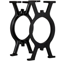vidaXL Bench Leg | Set of 2 | Black | Cast Iron | Medium | Durable | Bench Leg 1