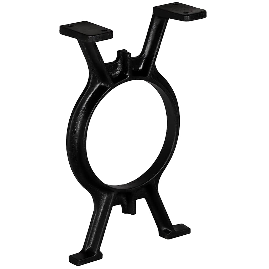 vidaXL Bench Leg | Set of 2 | Black | Cast Iron | Medium | Durable | Bench Leg 3