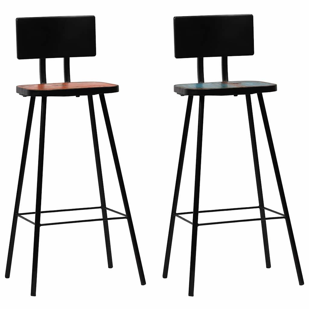 Bar Stools Solid Reclaimed Wood 2