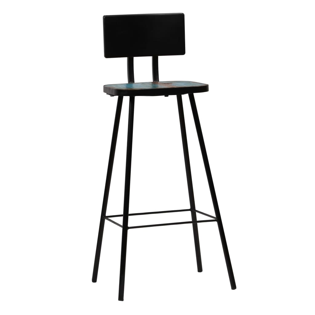 Bar Stools Solid Reclaimed Wood 4