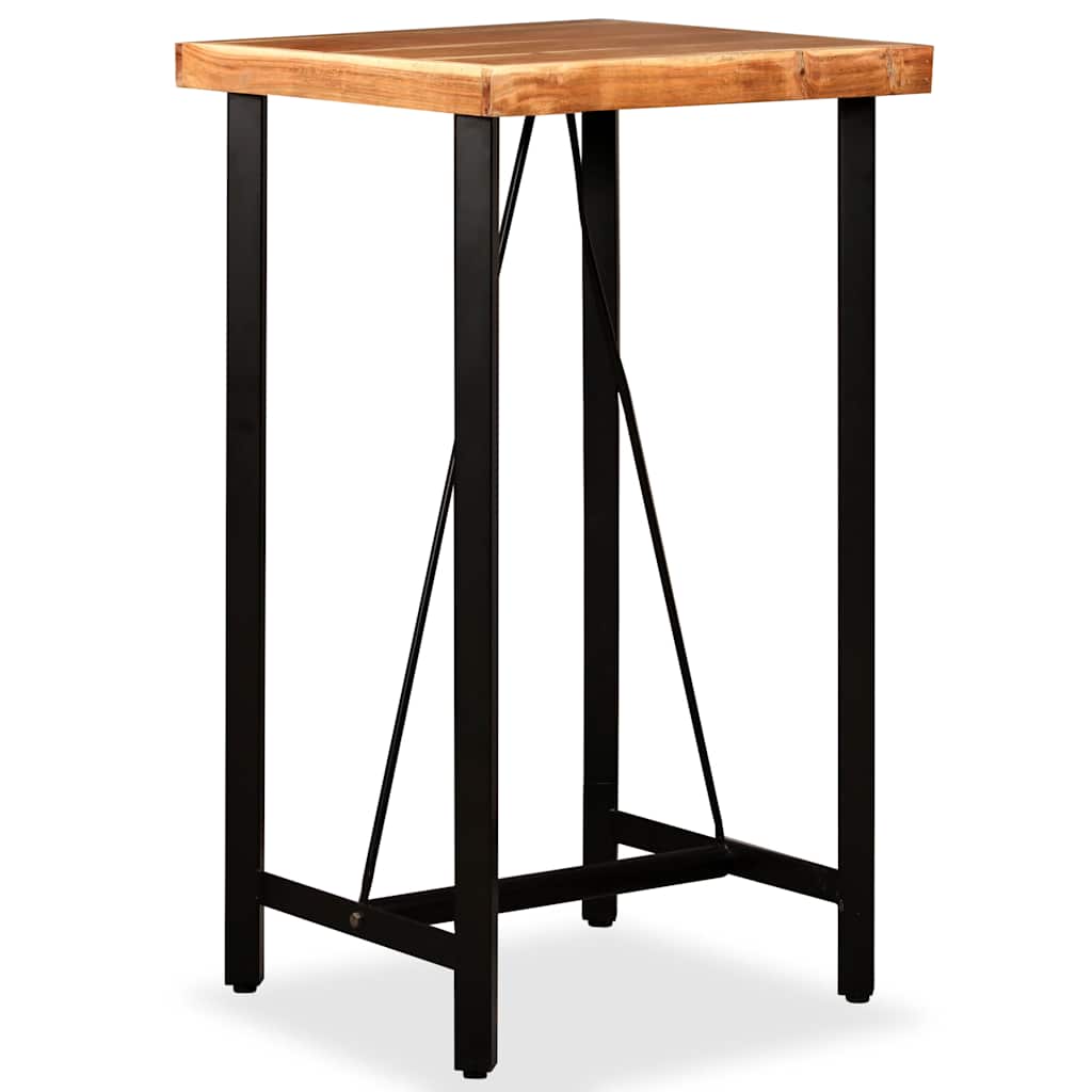 vidaXL Bar Table Solid Acacia Wood 60x60x107 cm 1