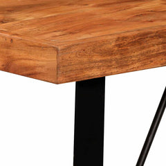 vidaXL Bar Table Solid Acacia Wood 120x60x107 cm 3