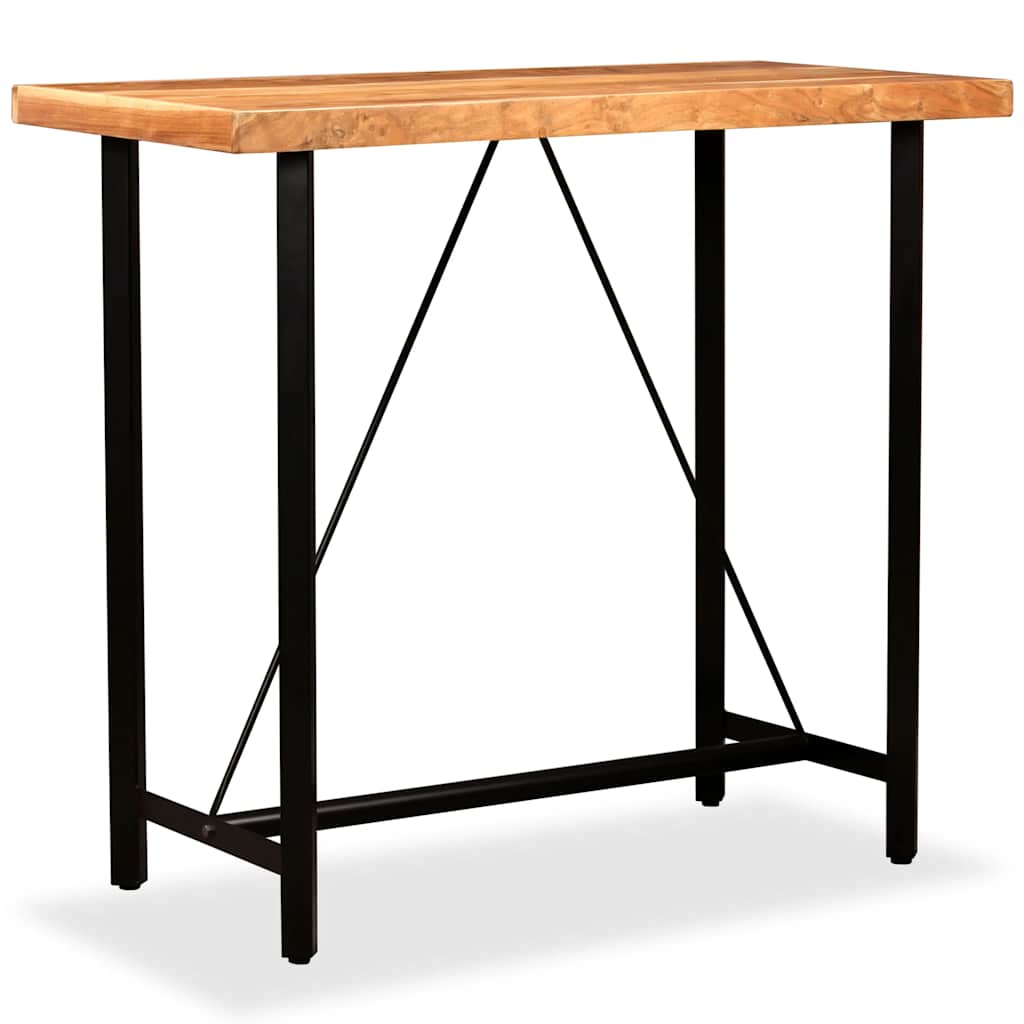 vidaXL Bar Table Solid Acacia Wood 120x60x107 cm 6