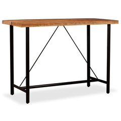 vidaXL Bar Table Solid Acacia Wood 150x70x107 cm 1
