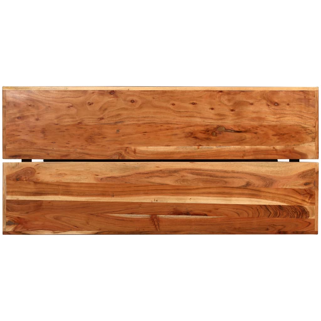 vidaXL Bar Table Solid Acacia Wood 150x70x107 cm 3