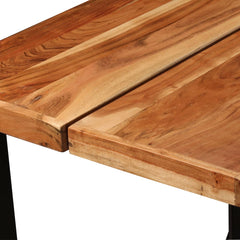 vidaXL Bar Table Solid Acacia Wood 150x70x107 cm 5