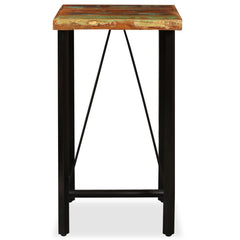 vidaXL Bar Table Solid Reclaimed Wood 60x60x107 cm 2